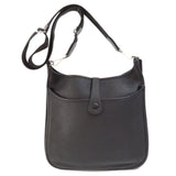 Hermes Evelyn 3 Black Silver Hardware Shoulder Bag Togo