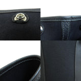 Hermes Garden Party PM Black Silver Metal Fittings Tote Bag