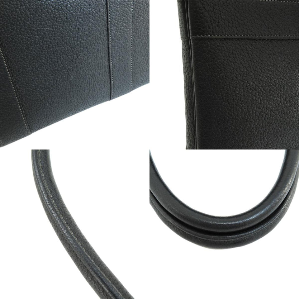 Hermes Garden Party PM Black Silver Metal Fittings Tote Bag
