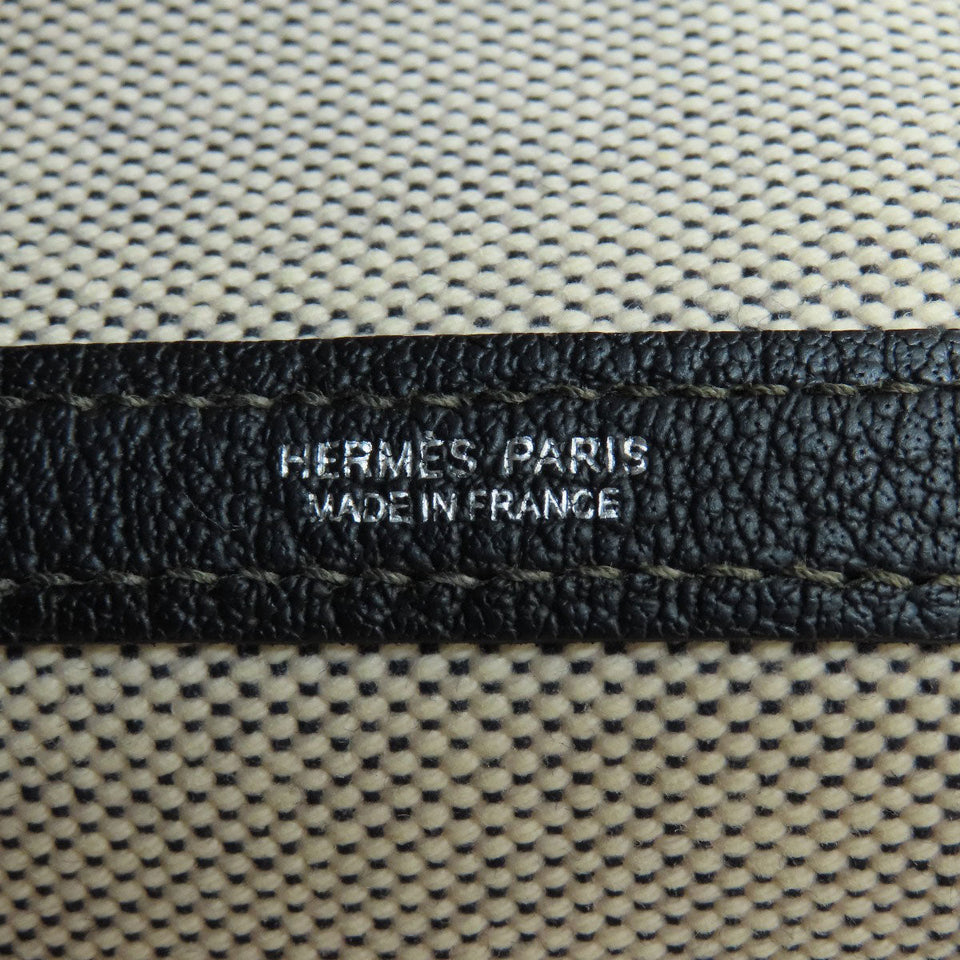 Hermes Garden Party PM Tote Bag Toile H Gray