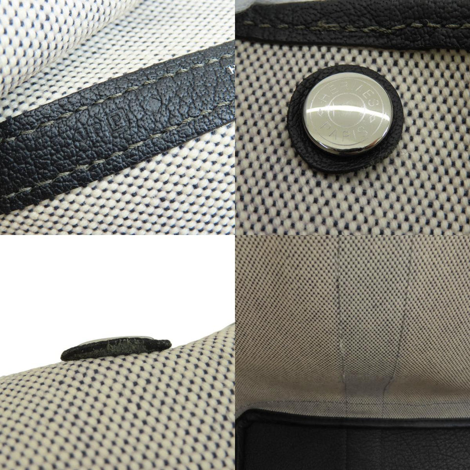 Hermes Garden Party PM Tote Bag Toile H Gray