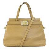 Gucci Handbag 631663 leather Brown 2WAY