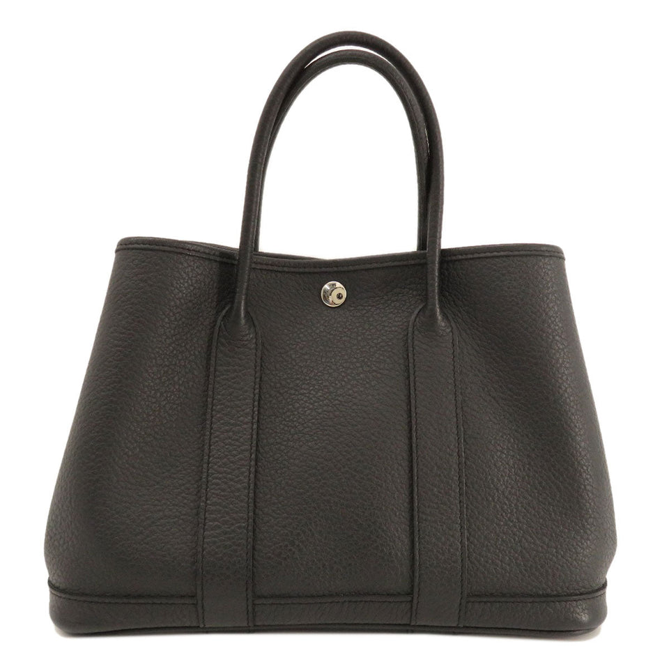 Hermes Garden Party TPM Black Silver Hardware Handbag Negonda
