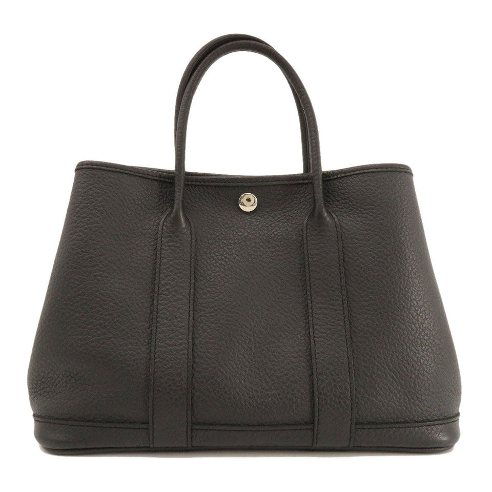 Hermes Garden Party TPM Black Silver Hardware Handbag Negonda