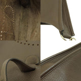 Hermes Evelyn 3 PM Chocolat Silver Hardware Shoulder Bag Taurillon