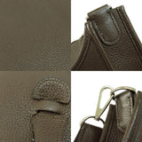 Hermes Evelyn 3 PM Chocolat Silver Hardware Shoulder Bag Taurillon