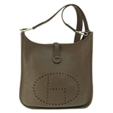 Hermes Evelyn 3 PM Chocolat Silver Hardware Shoulder Bag Taurillon