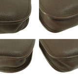 Hermes Evelyn 3 PM Chocolat Silver Hardware Shoulder Bag Taurillon
