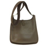 Hermes Evelyn 3 PM Chocolat Silver Hardware Shoulder Bag Taurillon