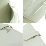 Hermes Bearn Souffle White Silver Metal Fittings Long Wallet
