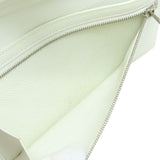 Hermes Bearn Souffle White Silver Metal Fittings Long Wallet