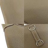 Hermes Trim 31 Etoupe Silver Hardware Shoulder Bag Taurillon
