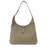 Hermes Trim 31 Etoupe Silver Hardware Shoulder Bag Taurillon