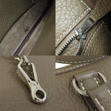 Hermes Trim 31 Etoupe Silver Hardware Shoulder Bag Taurillon