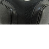 Hermes Petite Centure Black Silver Metal Fittings Tote Bag Canvas