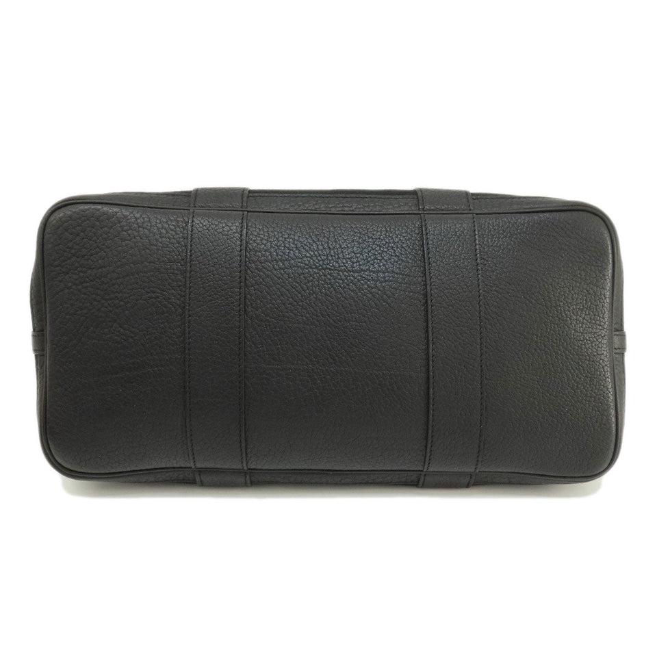 Hermes Petite Centure Black Silver Metal Fittings Tote Bag Canvas