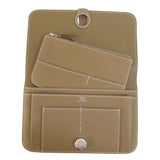 Hermes Dogon GM Etoupe Silver Metal Fittings Long Wallet