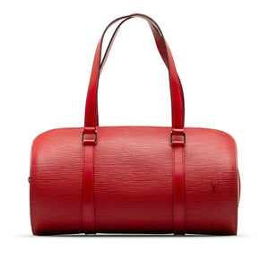 Louis Vuitton Epi Suffro Handbag Castilian Red Leather Louis Vuitton