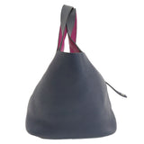 Hermes Handbag Taurillon Clemence blue Picotin Lock Eclat MM Blue Nuit Rose Purple SilverMetal Women