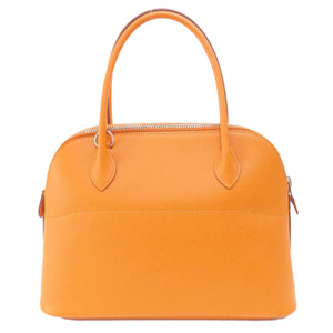Hermes Handbag Epsom Orange Bolide 27 Apricot SilverMetal