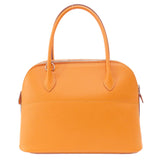 Hermes Handbag Epsom Orange Bolide 27 Apricot SilverMetal