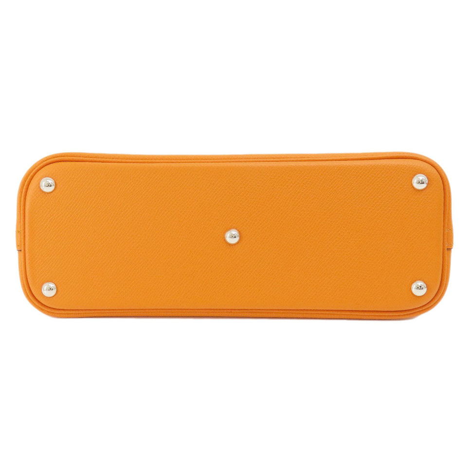 Hermes Handbag Epsom Orange Bolide 27 Apricot SilverMetal