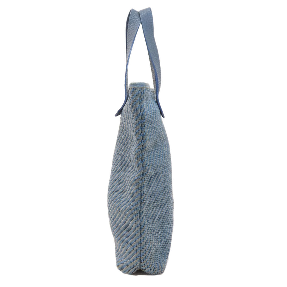 Hermes Handbag Cloth material Navy Amedaba Women