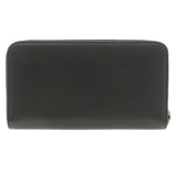 Burberry Long Wallet Purse leather black Logo motif mens(Unisex)