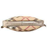 Burberry Handbag PVC beige Nova Check Flower Embossed