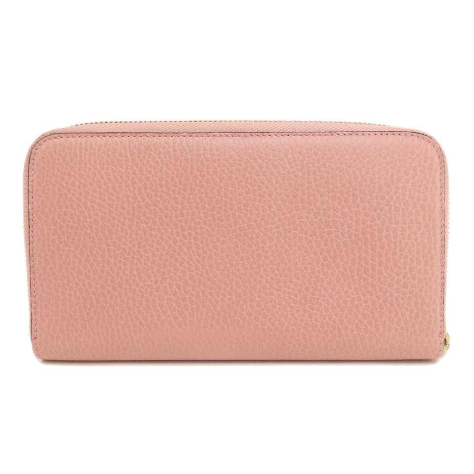 Gucci Long Wallet Purse 449347 leather pink Interlocking G