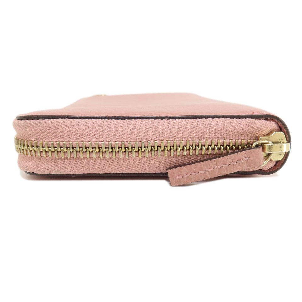 Gucci Long Wallet Purse 449347 leather pink Interlocking G