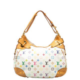 Louis Vuitton Monogram Multicolor Shoulder Bag PVC/Leather Bronze White Ladies Bike