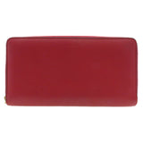 Gucci Long Wallet Purse 453158 Calfskin Red Bamboo