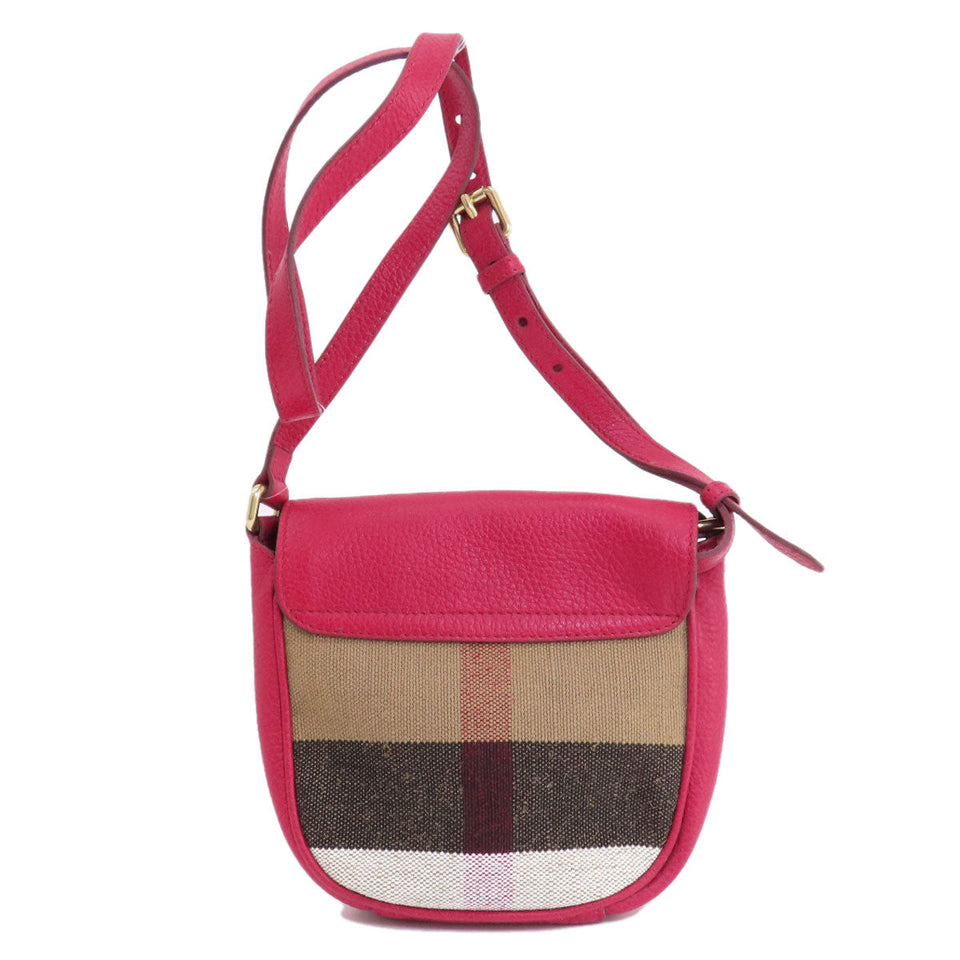 Burberry Shoulder Bag leather Red Mini cross body