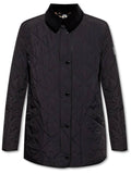 Luxury Burberry Diamond Quilted Thermoregulated Barn Jacket Black