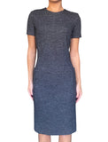 Prada Grey Check Wool Dress - 38 / US 4