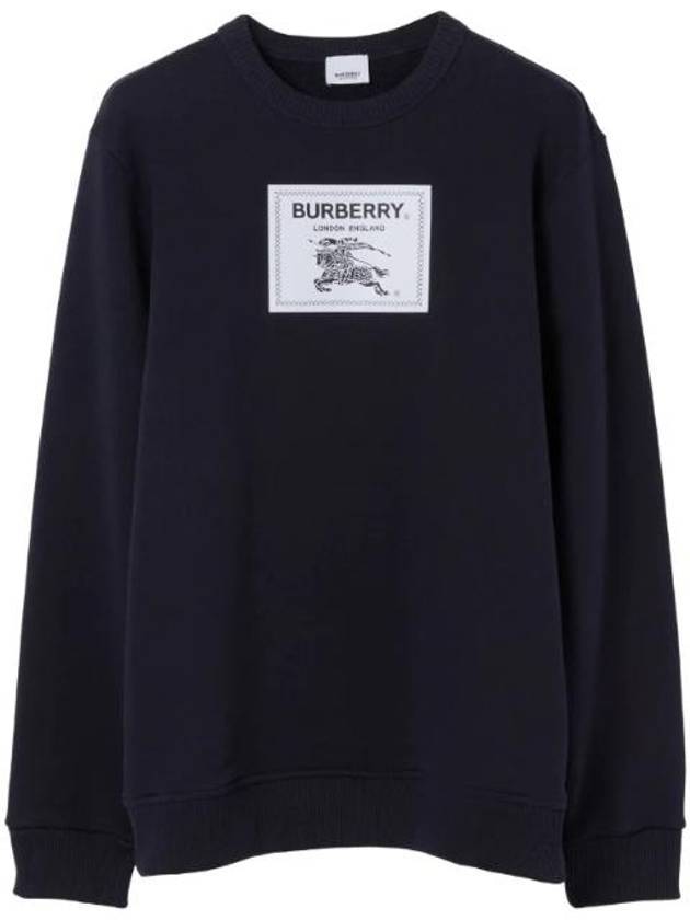 Luxury Burberry Men's Prorsum Label Cotton Sweatshirt Navy