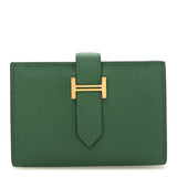 Hermes Epsom Mini Bearn Wallet Cactus