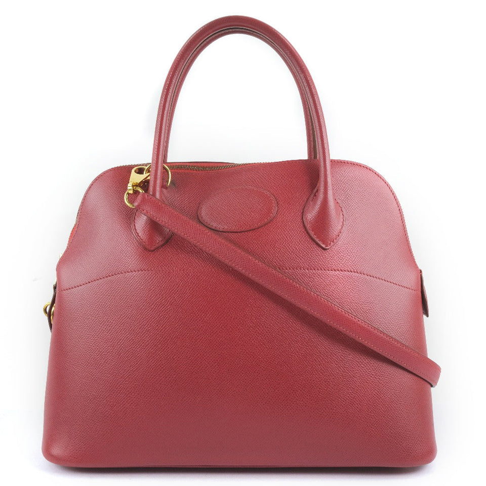 Hermes Handbag Courchevel Red Bored 31 Women