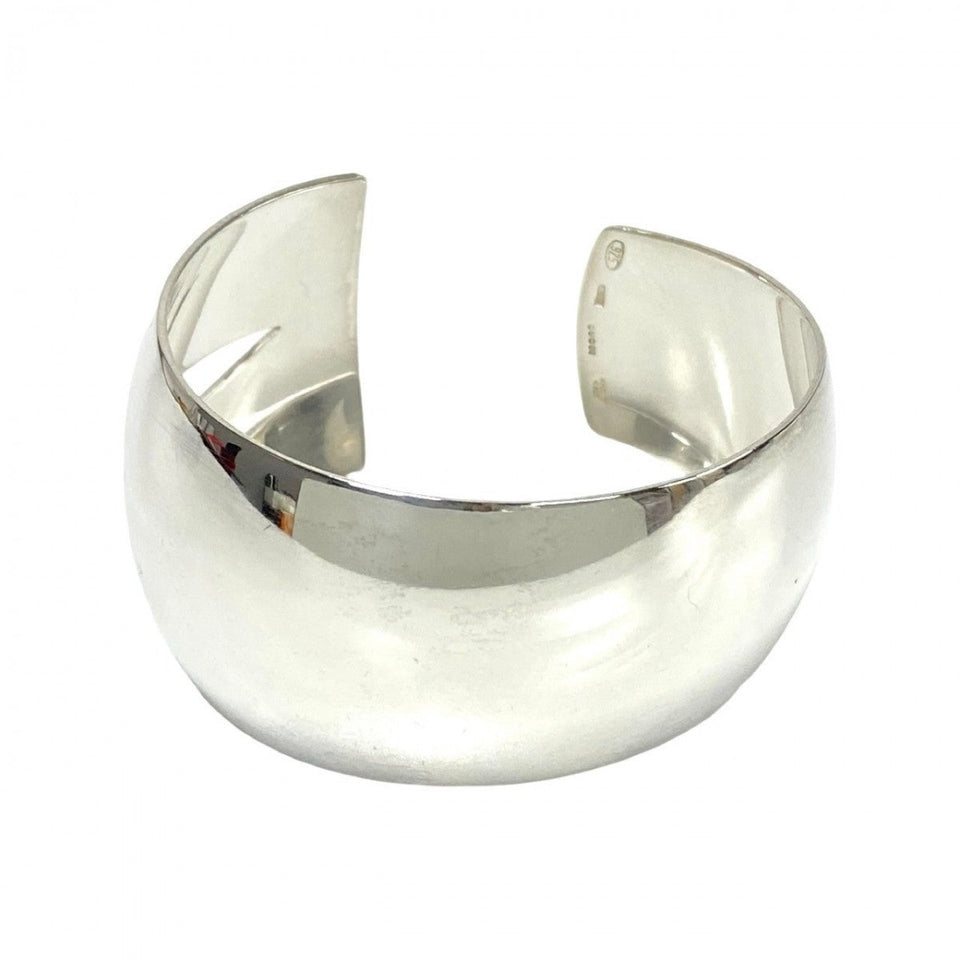 Gucci Bangle Silver925 Silver Cut-out wide cuffs Women