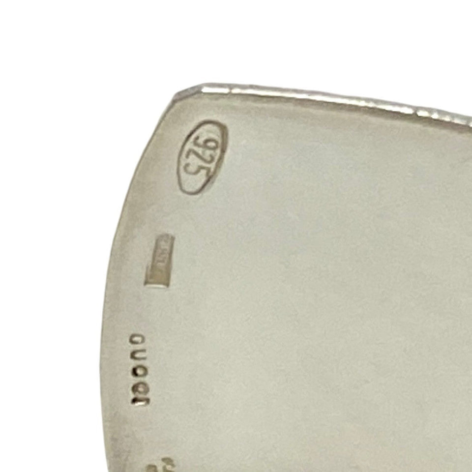Gucci Bangle Silver925 Silver Cut-out wide cuffs Women