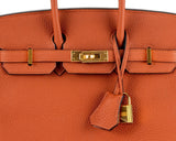 Hermes 25cm Cuivre Togo Birkin w/ Gold Hardware