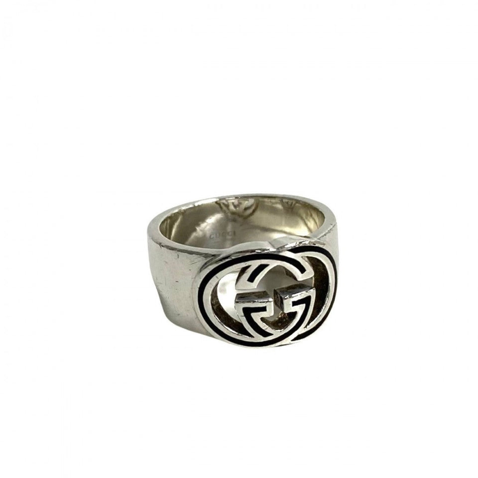Gucci Ring Silver925 Silver Interlocking G mens(Unisex) 18