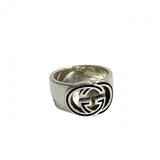 Gucci Ring Silver925 Silver Interlocking G mens(Unisex) 18
