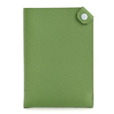 Hermes Epsom Tarmac Dot PM Passport Holder Vert Criquet Bleu Brume