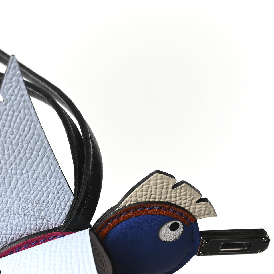 Hermes Epsom Swift Chevre Mysore Birdy Bag Charm Bleu Brume Rose Mexico Bleu Royal Cuivre Nata Black