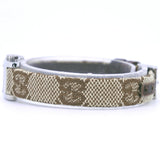 Gucci Watches Quartz 8600L Stainless Steel, GG Canvas white White dial Women