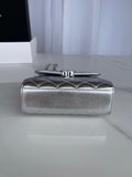 Chanel Silver Mini Quilted Chain Bag – Bags Junction