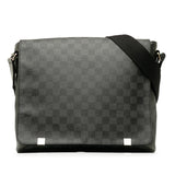 Louis Vuitton Monogram Eclipse District MM Shoulder Bag Black Men's