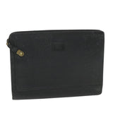 Luxury BurberrySs Briefcase Leather Black Auth 59094